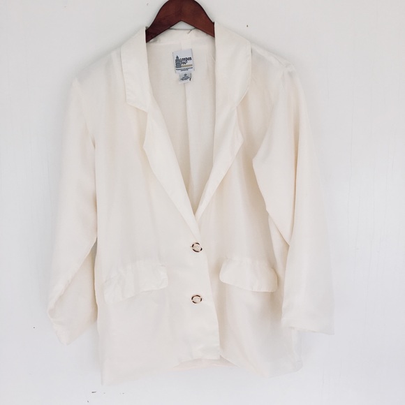 London Fog Jackets & Blazers - Vintage silk blazer